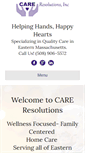 Mobile Screenshot of careresolutions.com