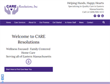 Tablet Screenshot of careresolutions.com